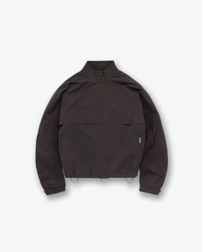 Initial Nylon Track Jacket - Coffee Eco Dye Process Weatherproof Technology