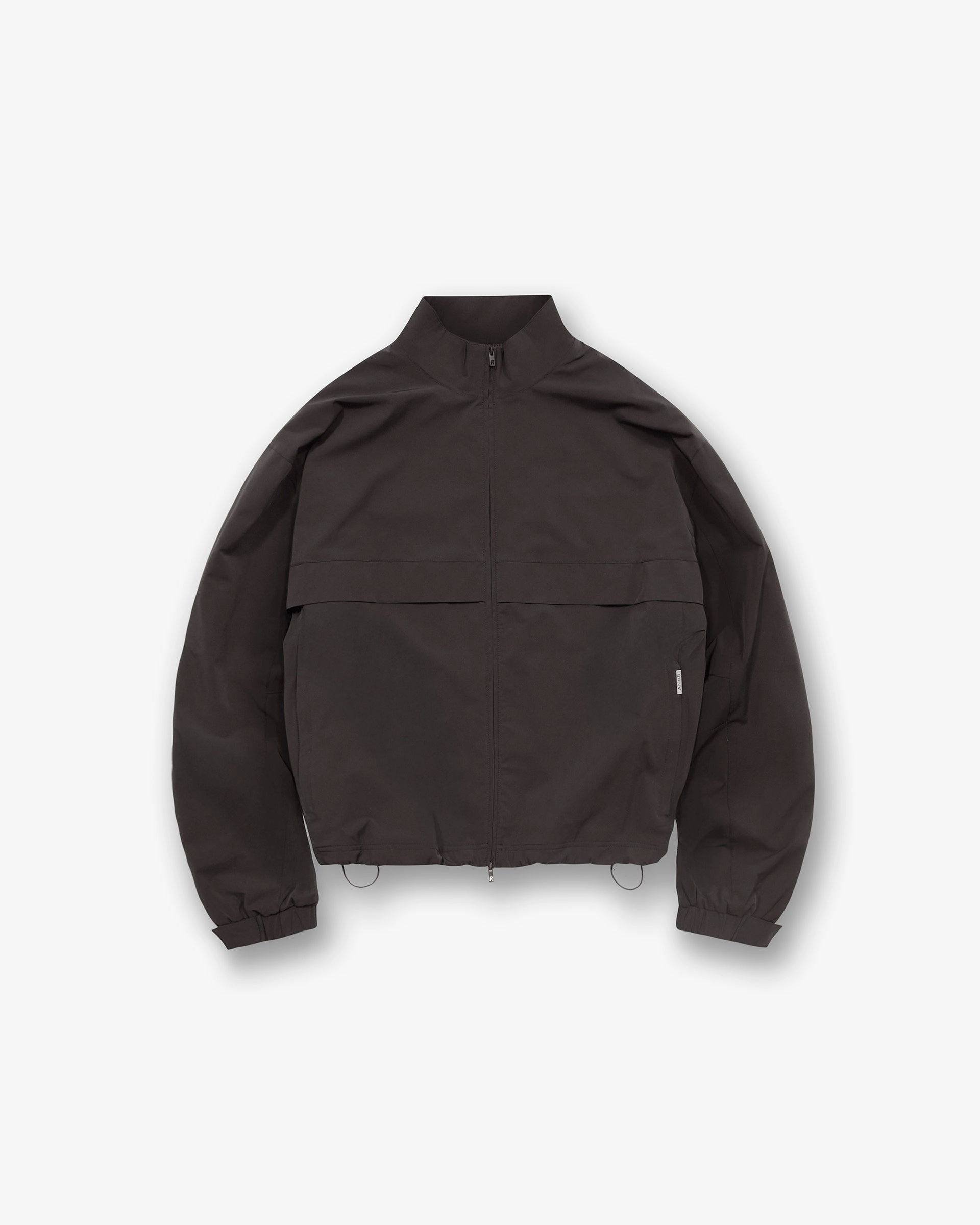 Initial Nylon Track Jacket - Coffee Eco Dye Process Weatherproof Technology