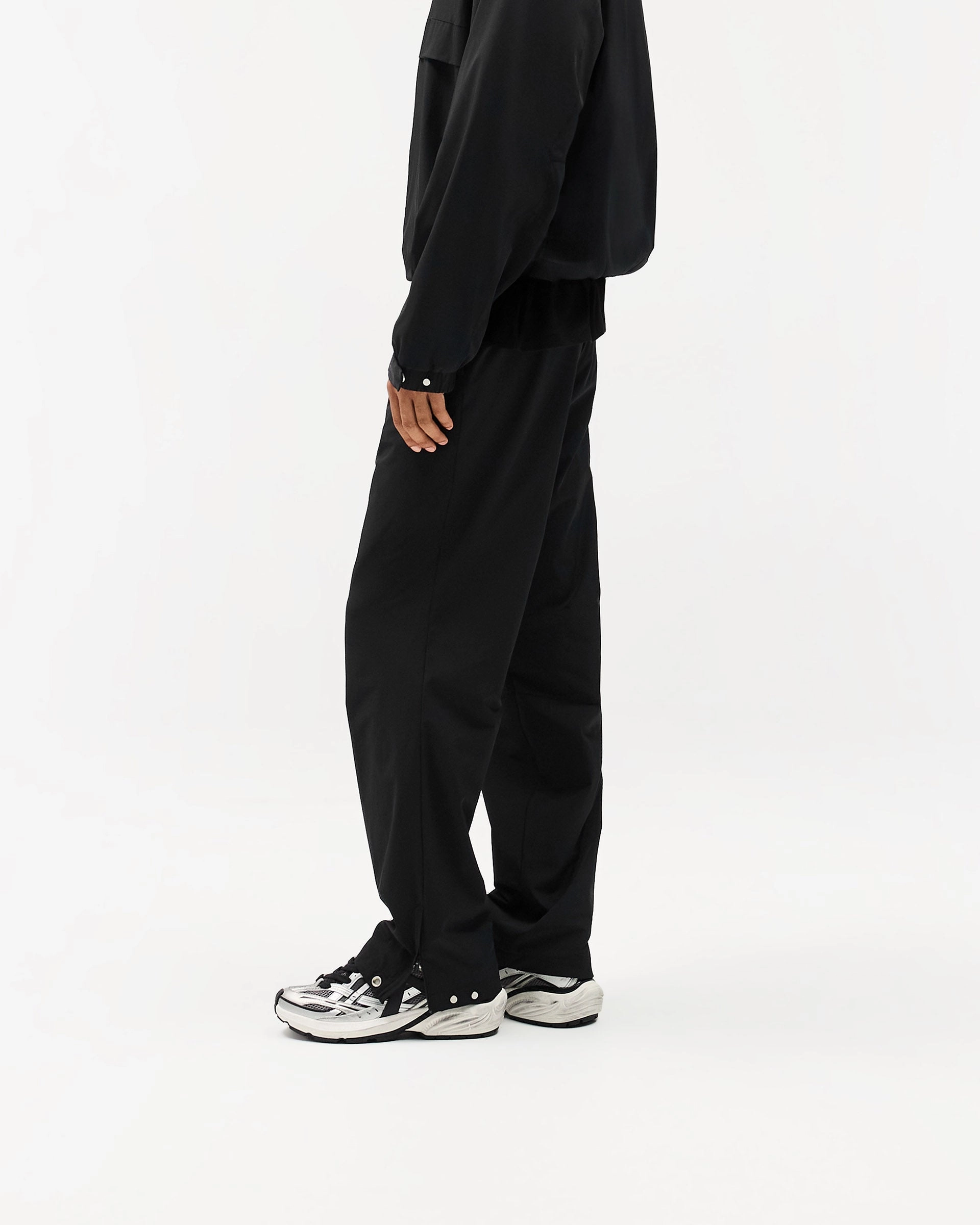 Initial Nylon Track Pant - Black Active Comfort Wear