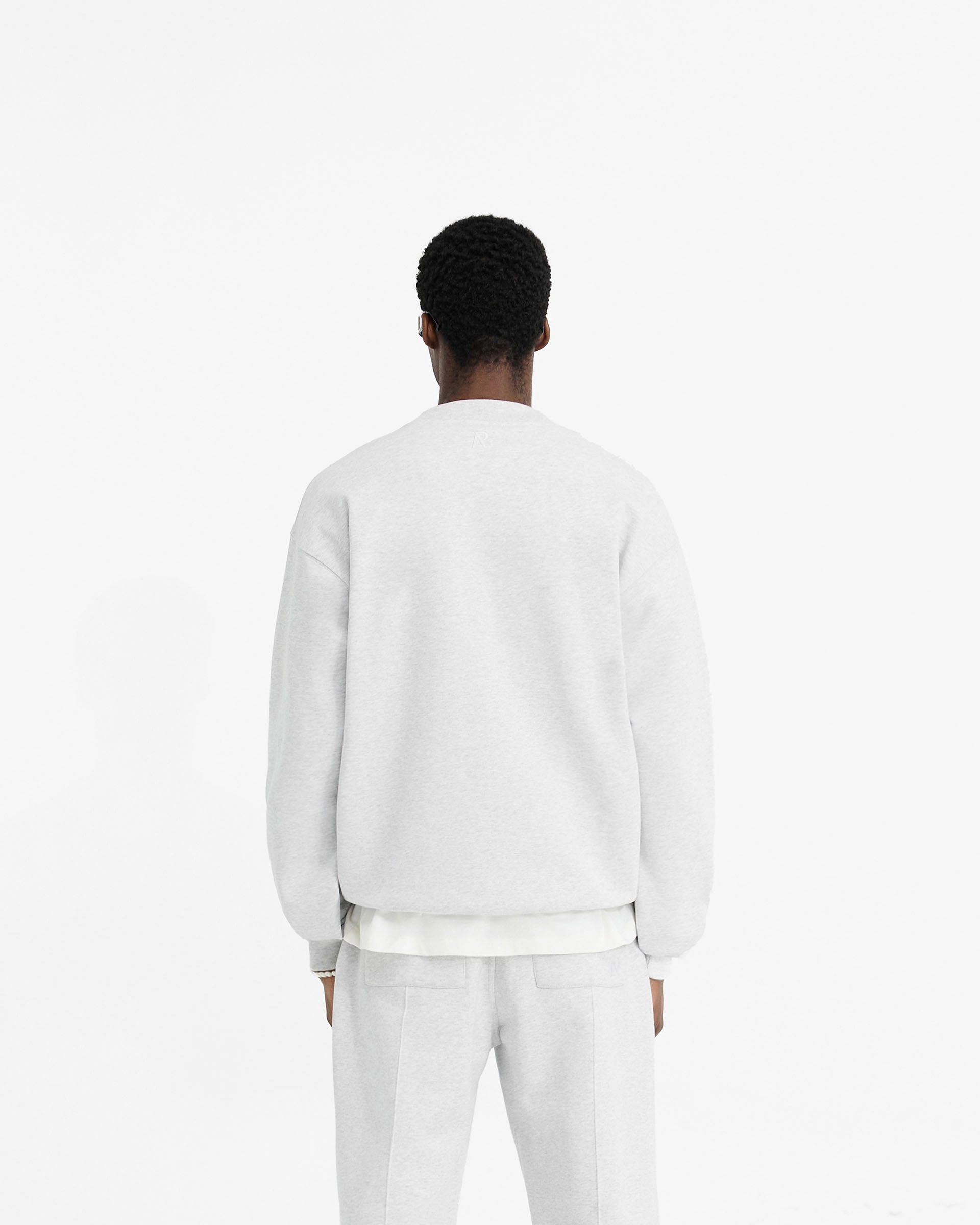 Initial Oversized Sweater - Ice Grey Marl Light Warmth