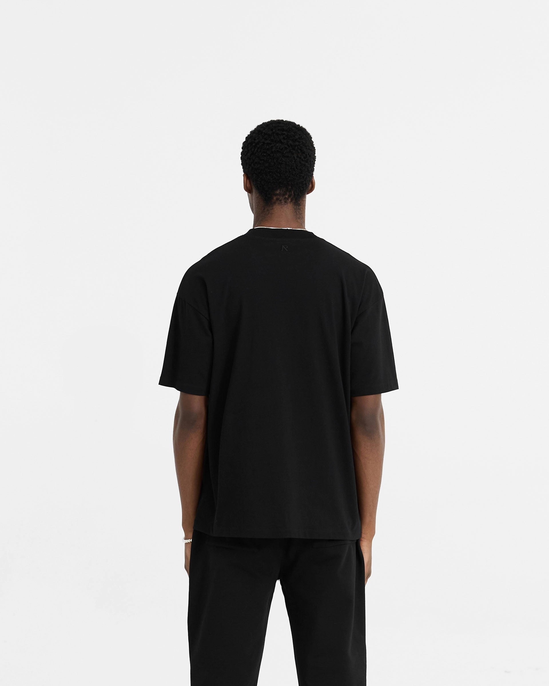 Initial Oversized T-Shirt - Black City Casual