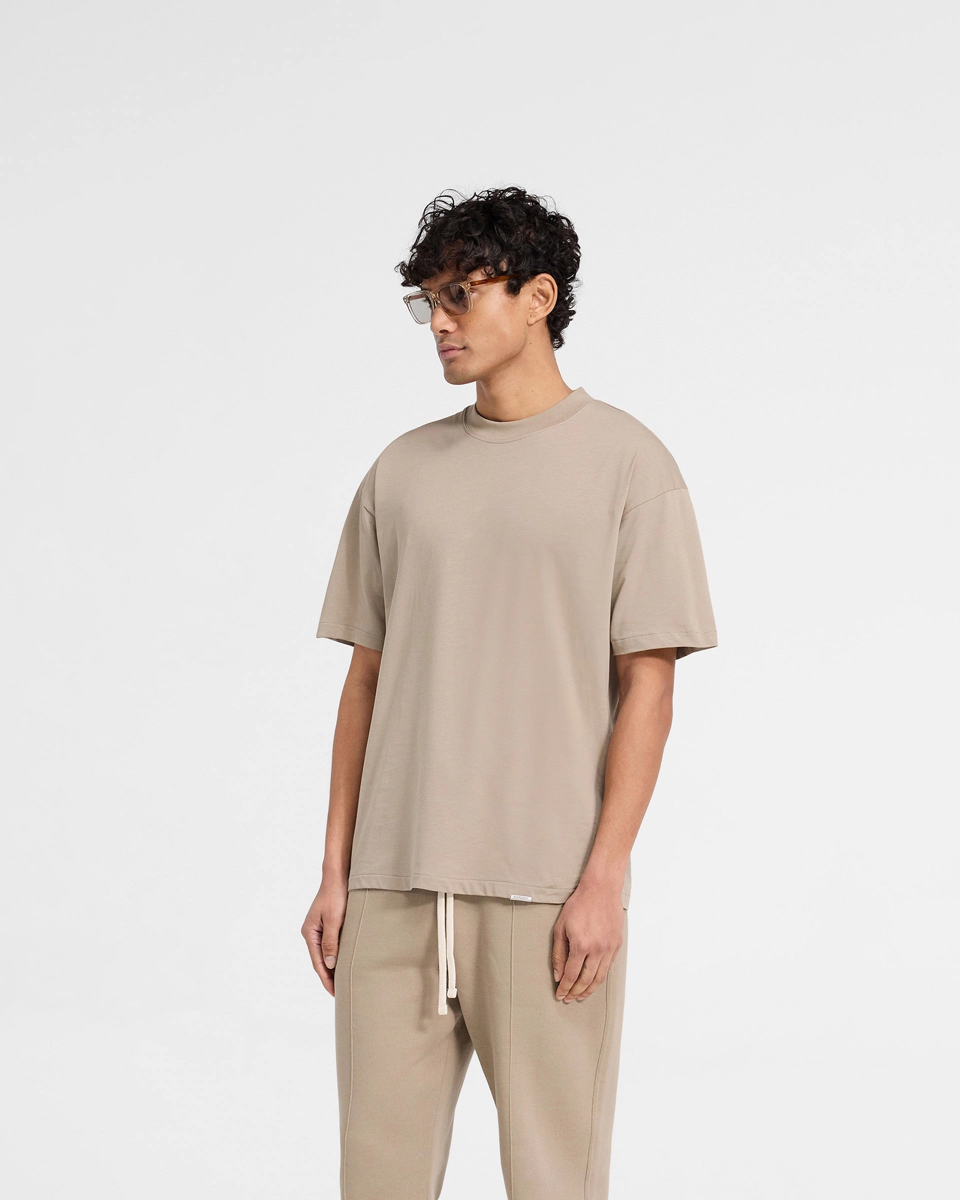 Initial Oversized T-Shirt - Dune Versatile Layer