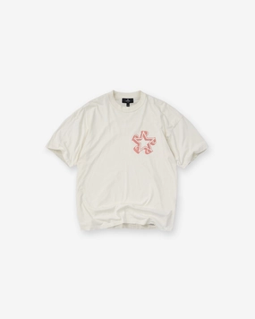 Stretch Design Seasonal top Initial Star T-Shirt - Flat White