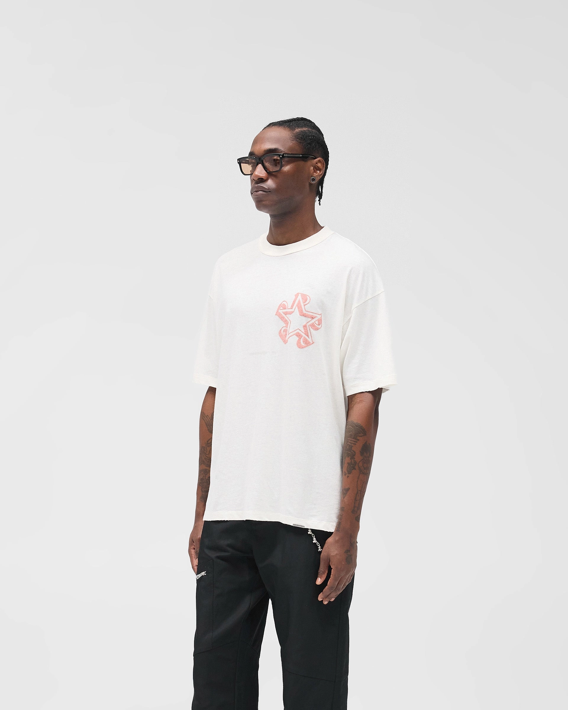 Initial Star T-Shirt - Flat White Odor Resistant Material theater visit