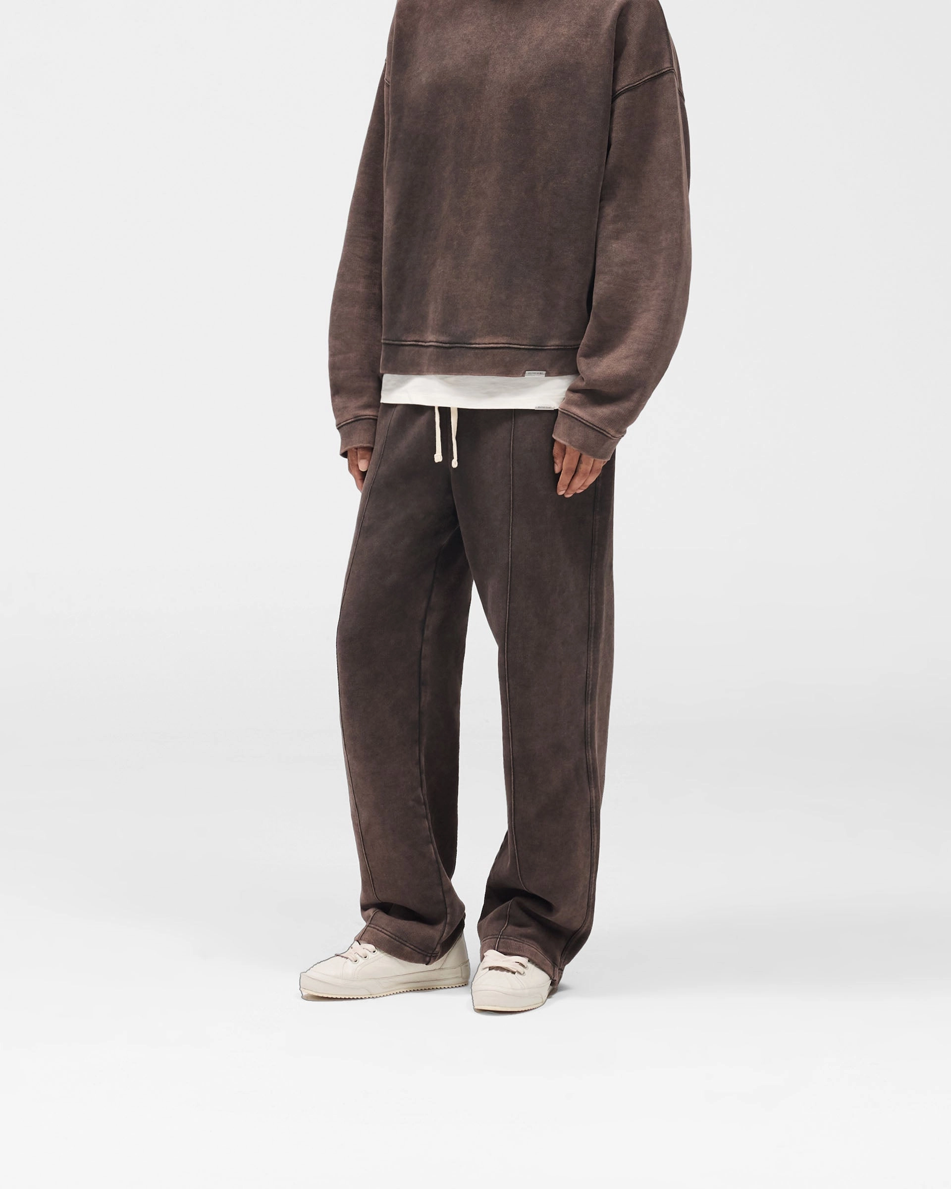 Easy Layer Initial Sweatpants - Coffee