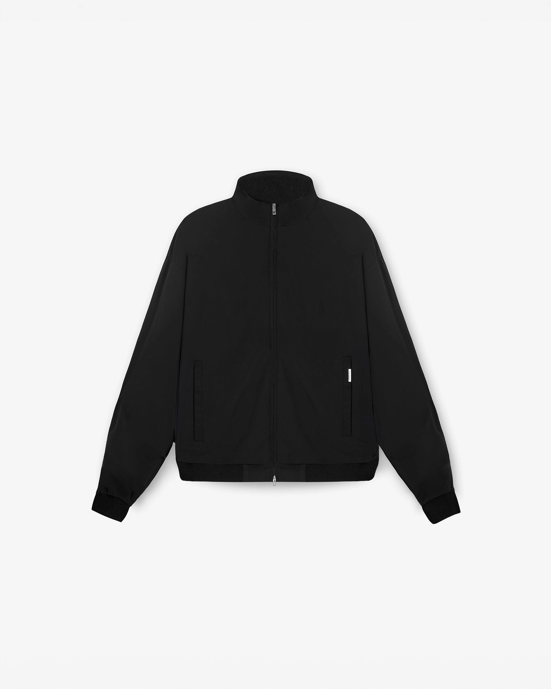Initial Track Jacket - Black Reinforced Stitching Heat Sealed Edges