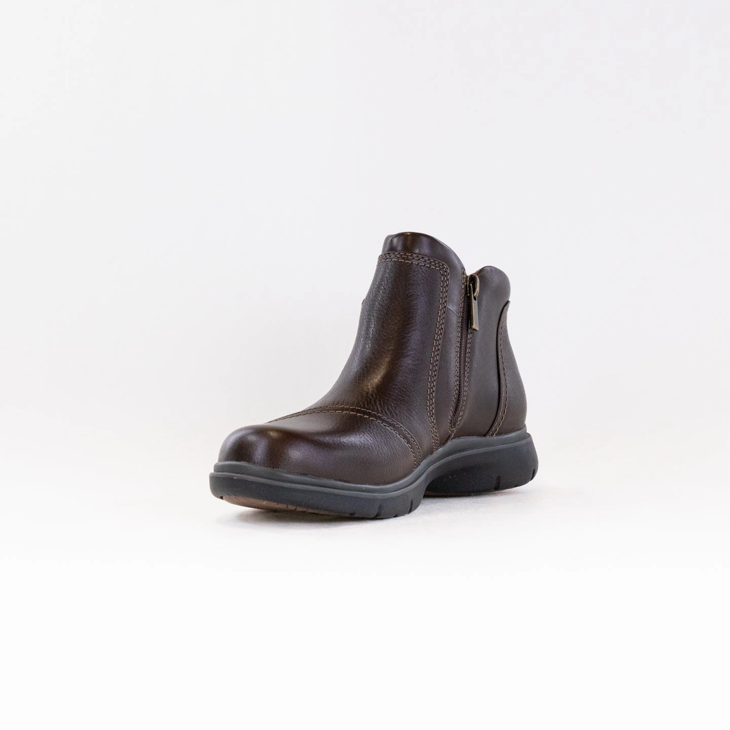 Clarks Certina Joy (Women's) - Dark Brown Leather All Weather Cold Weather Commuter Essential Piece