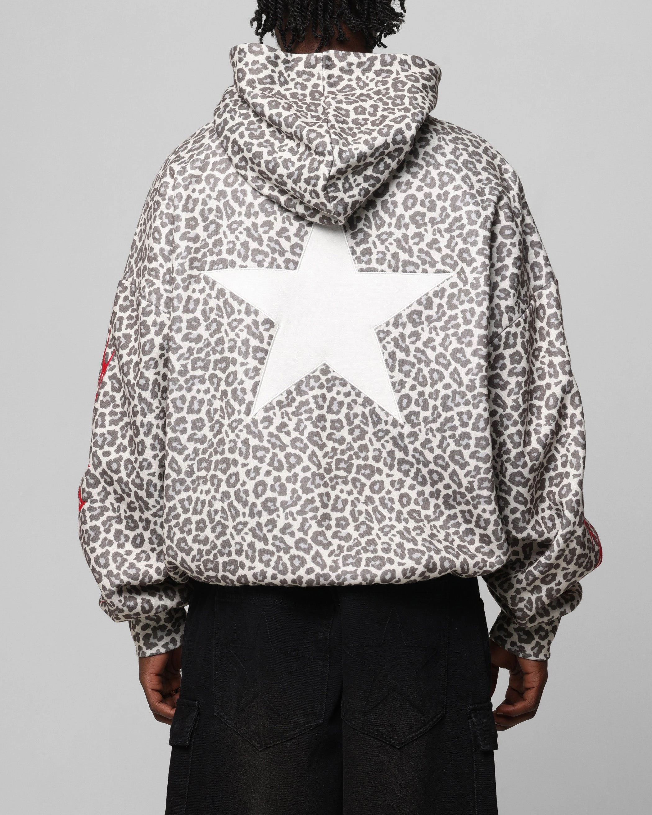 Loiter Soho Hoodie Snow Leopard Stylish Look
