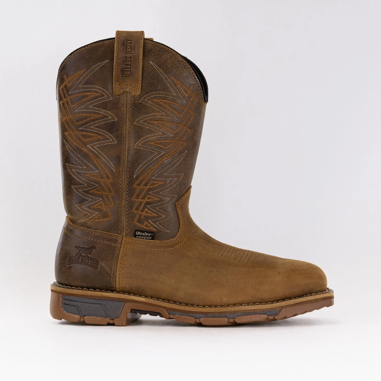 Eco Material Backcountry Camper Irish Setter Marshall 11'' Waterproof Leather Safety Toe Pull-On (Men's) - Brown