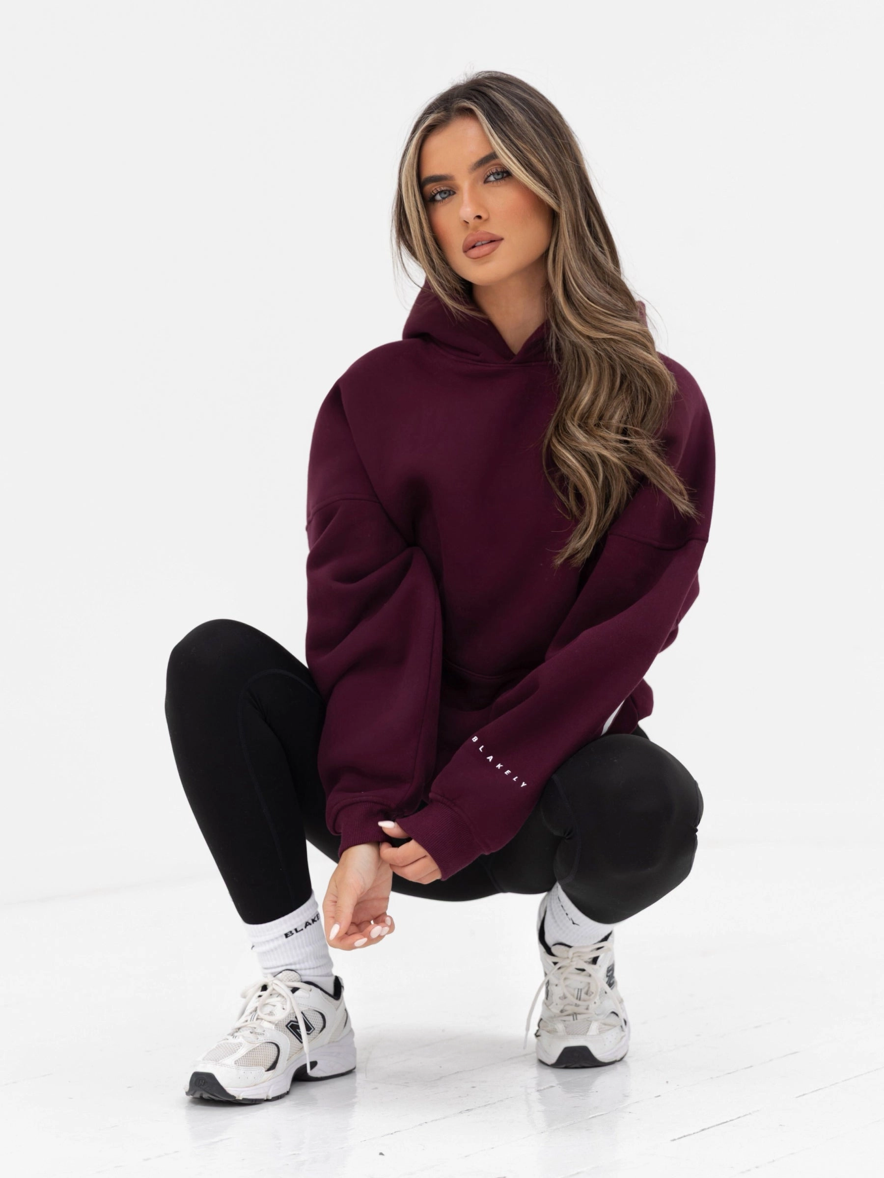Springbok like indoor relaxation Isabel Oversized Hoodie - Dark Cherry
