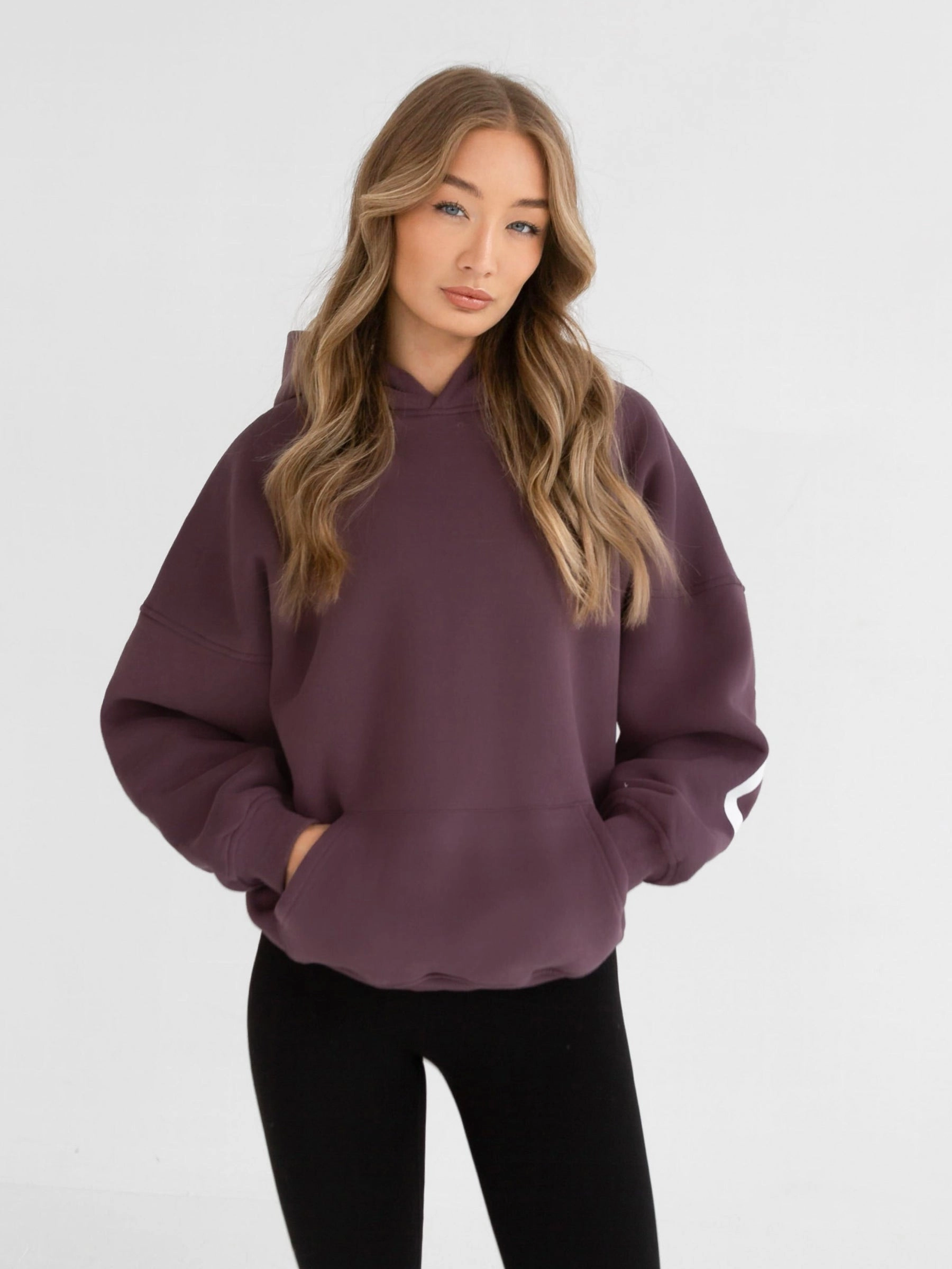 Isabel Oversized Hoodie - Light Plum All Day Comfort Fit Minimal Waist