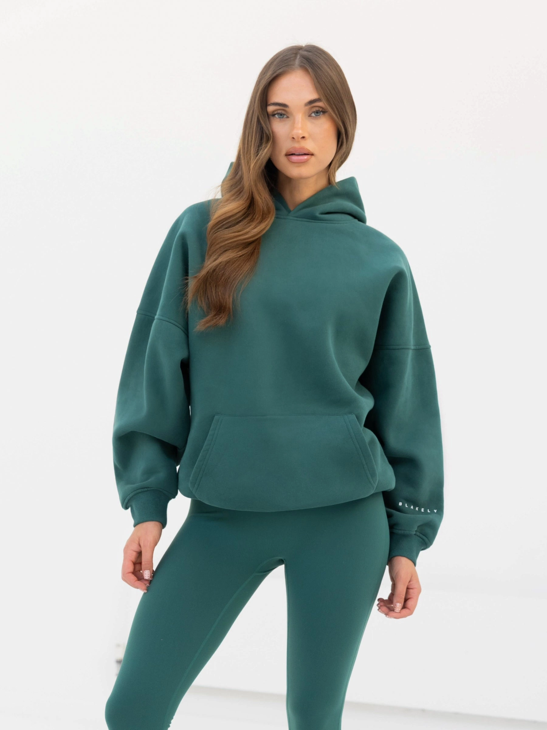 Isabel Oversized Hoodie - Pine Green Everyday Performance