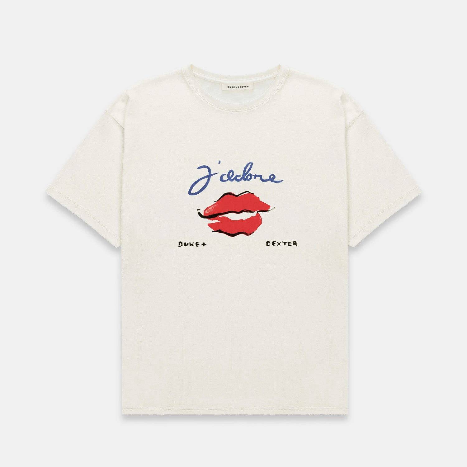 J'adore?Vintage White T-Shirt FadeResistant Coating certified