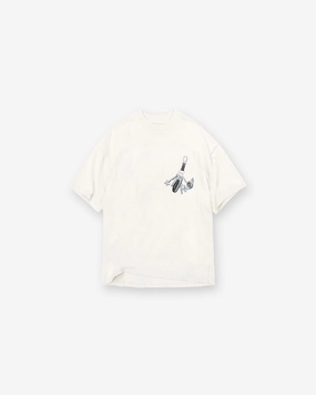 Keys To The Club T-Shirt - Flat White Button Down Flexible Fit Design