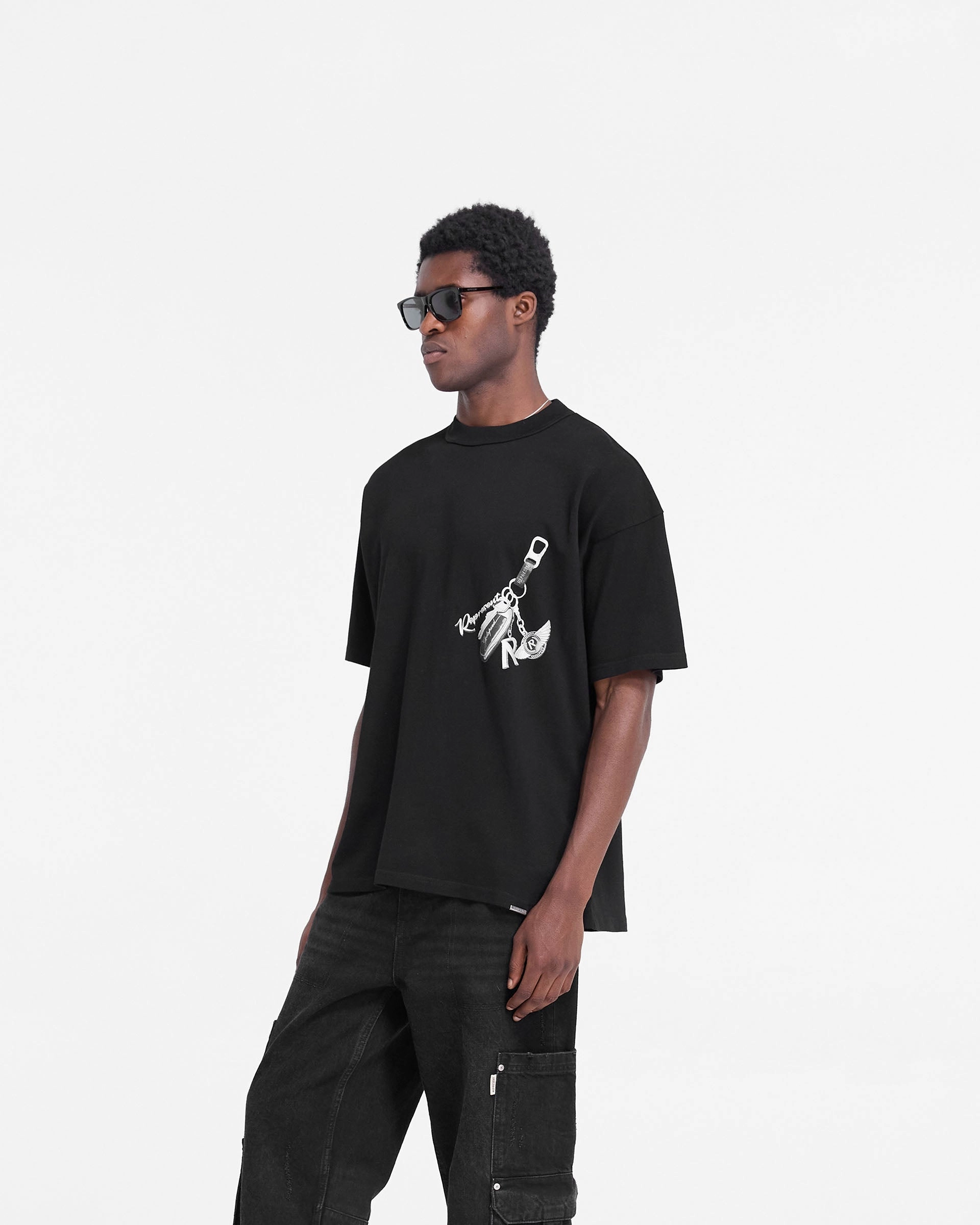 Keys To The Club T-Shirt - Jet Black Perfect for Vacation