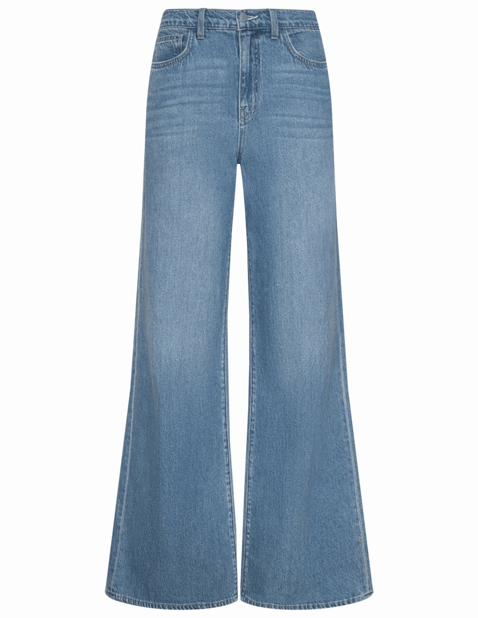 Beach Day Modern Sustainable Evening Stroll Casual L'AGENCE Alicent High Rise Wide Leg Crop Jeans in Caster-SALE
