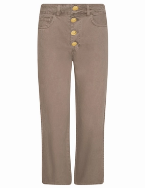 Timeless Waist Relaxed Style Weekend Style High Quality L??AGENCE Liora High Rise Cropped Jeans in Dark Cappuccino