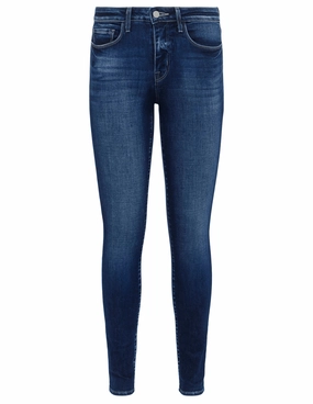 Selvedge Detailing Comfy Touch L'AGENCE Marguerite High Rise Jean in Lavelle