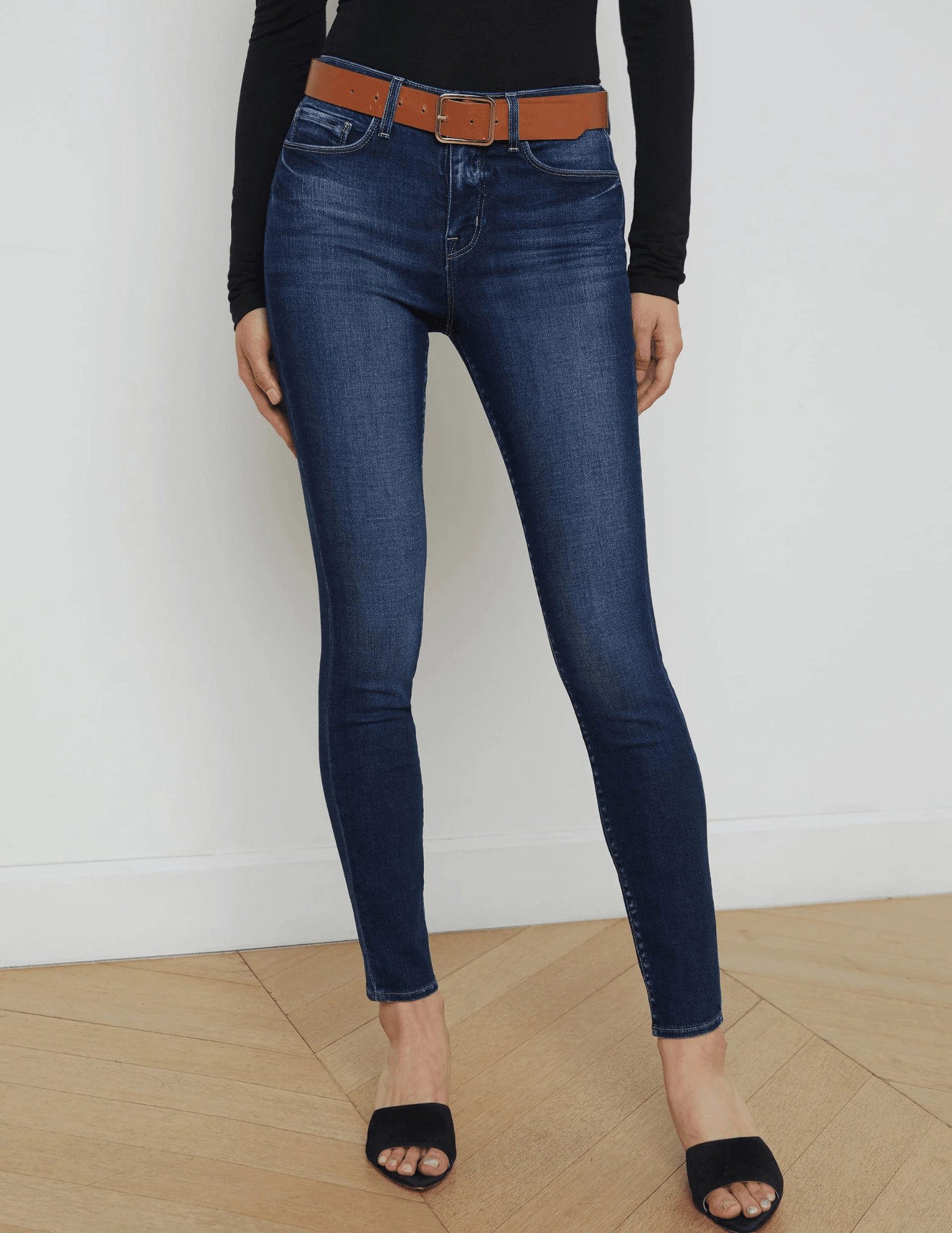 L'AGENCE Marguerite High Rise Jean in Lavelle Versatile Tailoring
