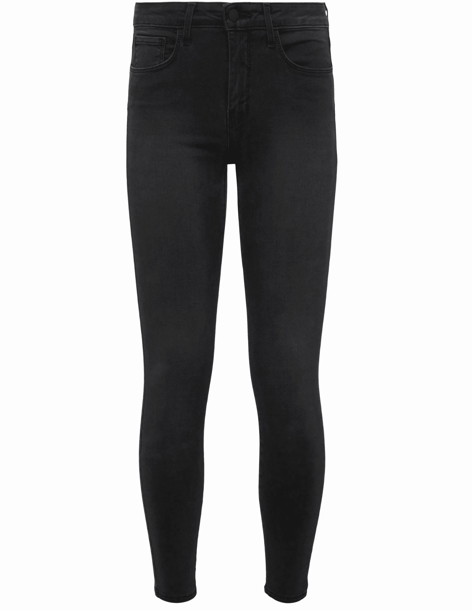 Reliable Outfit Smooth Road Trip L'AGENCE Marguerite High Rise Skinny Jeans in Dark Graphite