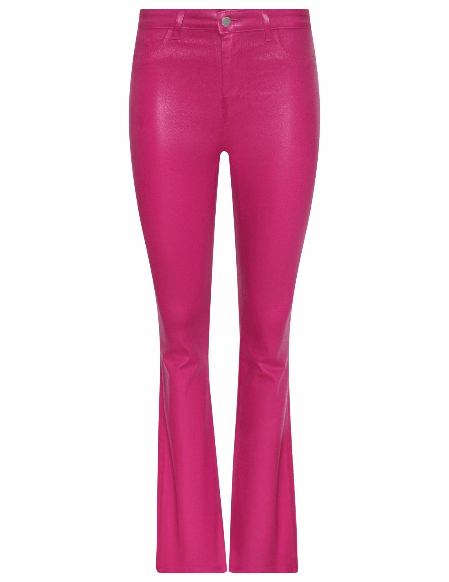 L'AGENCE Marty Ultra High Rise Flared Coated Jean Balanced Style Smooth Minimalist