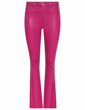 L'AGENCE Marty Ultra High Rise Flared Coated Jean Balanced Style Smooth Minimalist