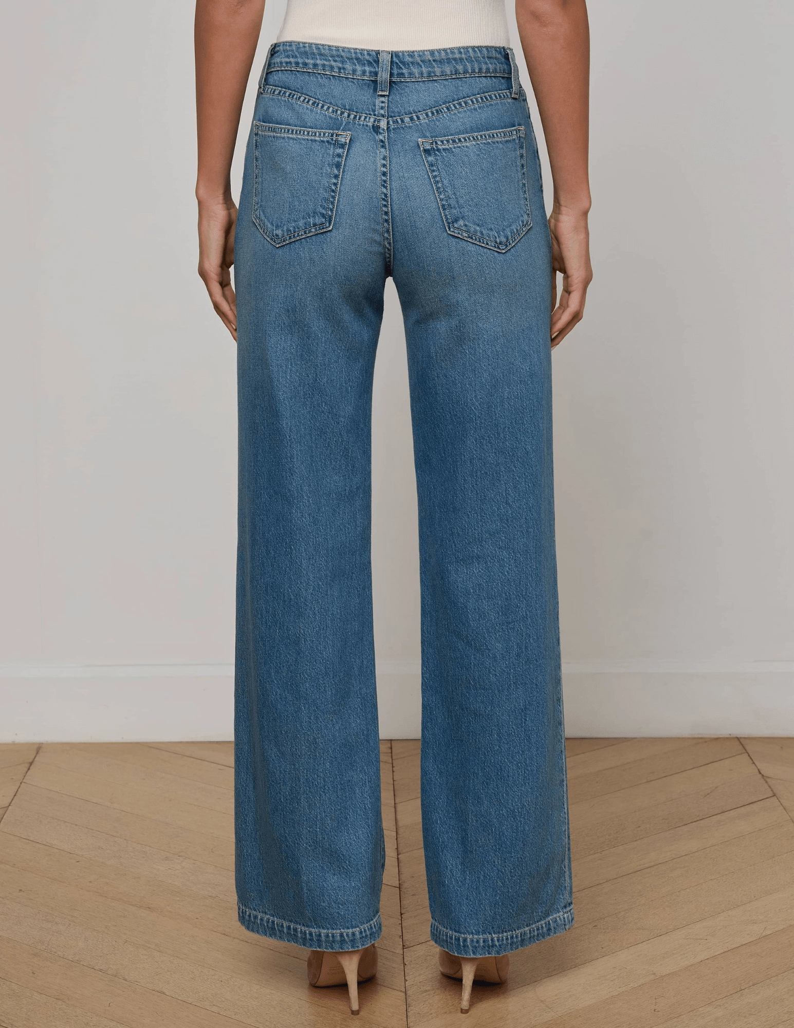 Timeless Waist L??AGENCE Scottie High Rise Wide Leg Jeans in Fargo