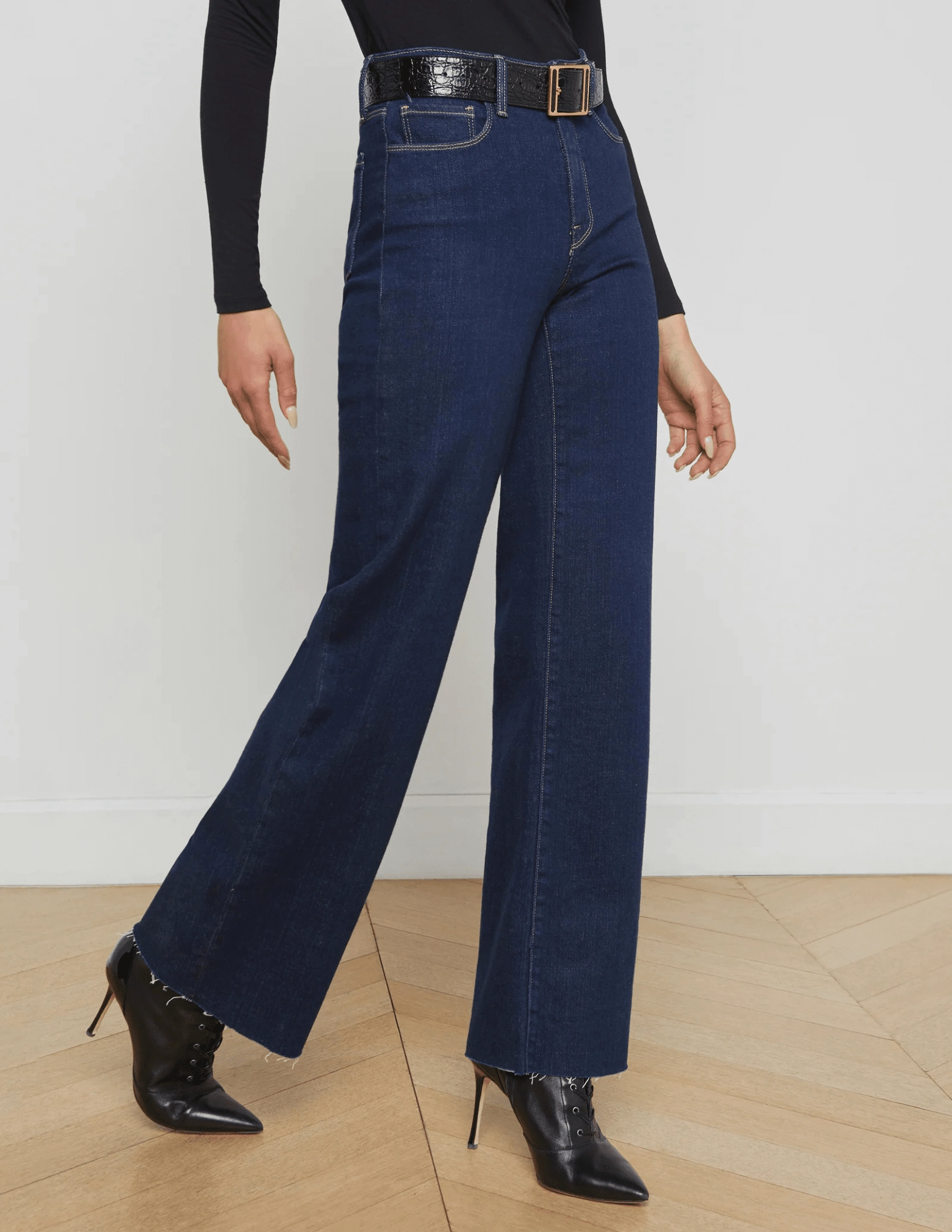 Night Out Daily Wear L??AGENCE Scottie High Rise Wide Leg Jeans in Koval
