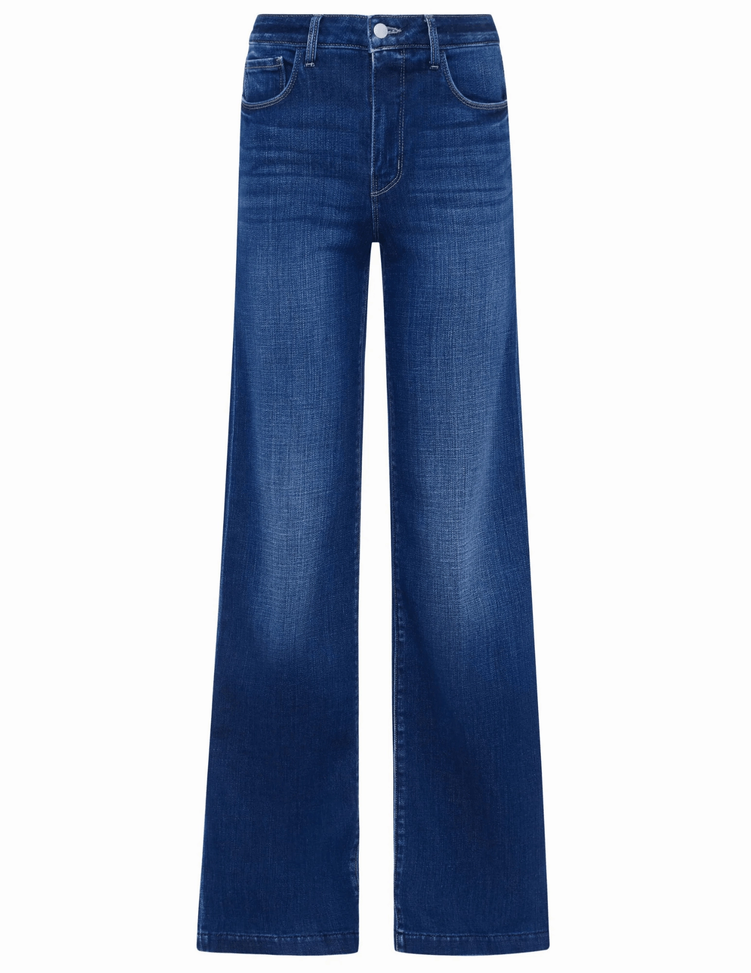 L??AGENCE Scottie High Rise Wide Leg Jeans in Marvista Rainy Day Brunch Outfit