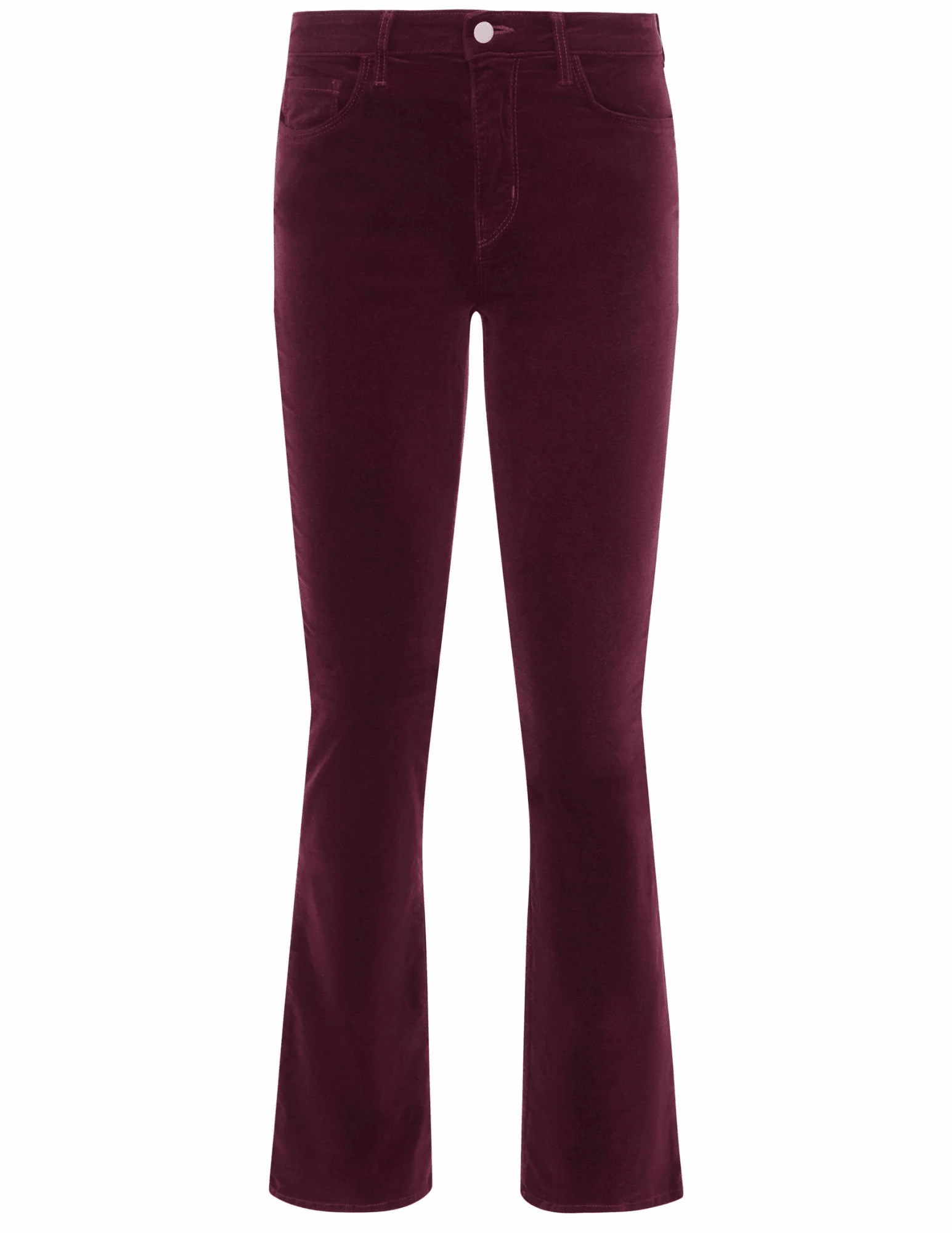L'AGENCE Stevie Velvet Jeans in Dark Port Contemporary Vibe