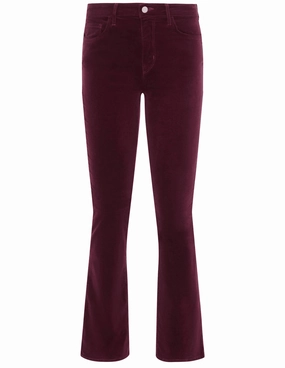 L'AGENCE Stevie Velvet Jeans in Dark Port Contemporary Vibe