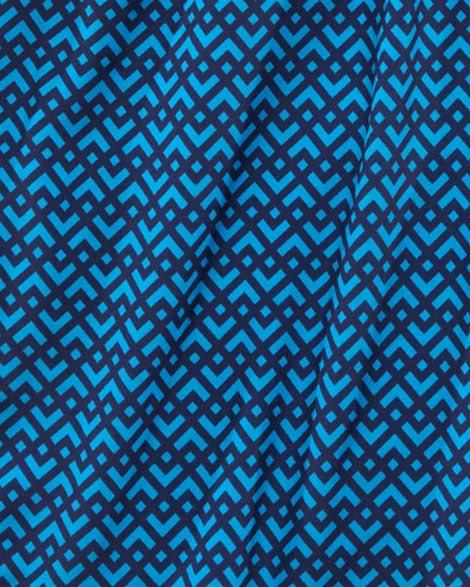 LABELLE GEO PRINT SWIM SHORT - 6.5?? INSEAM Bootcut style