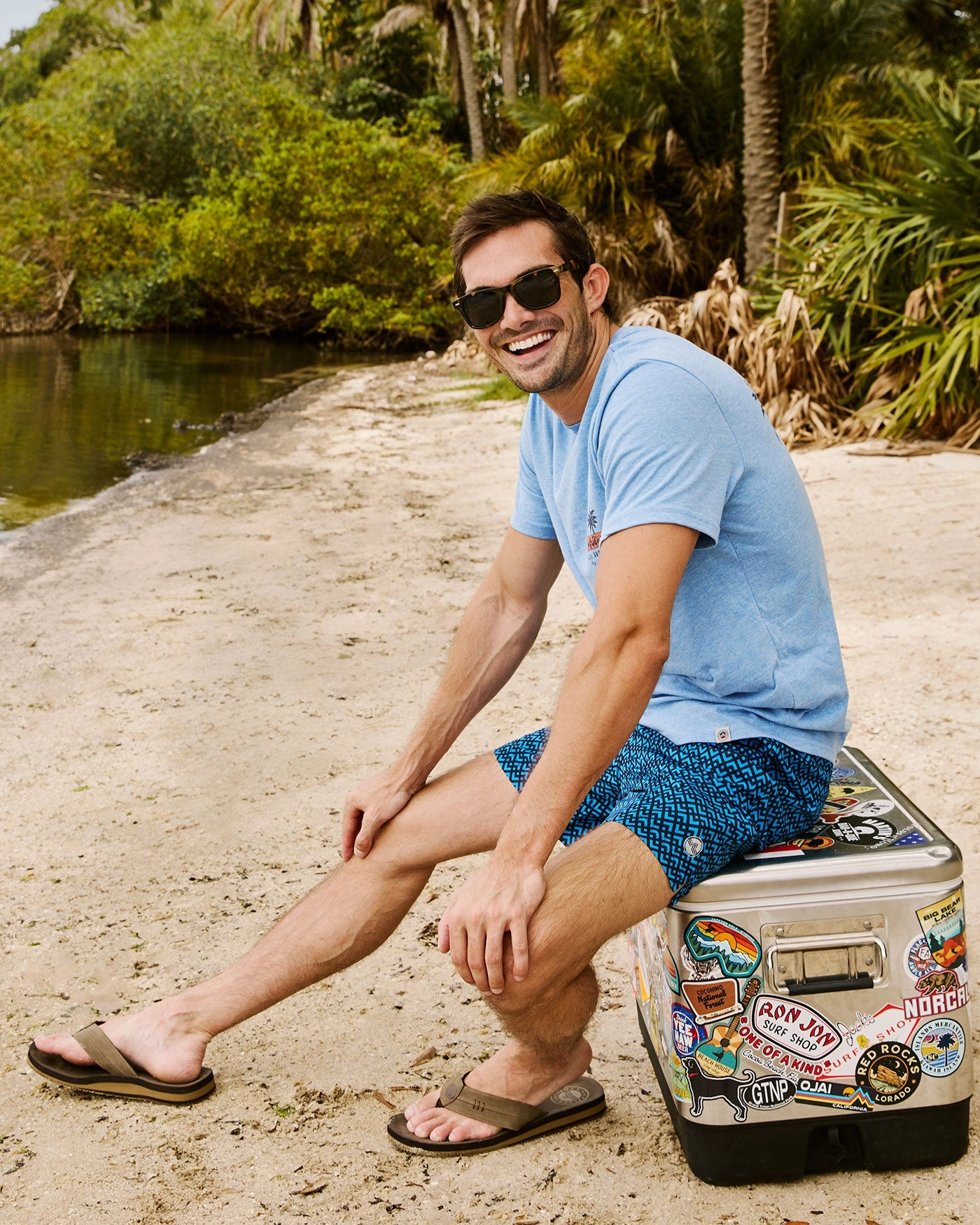 LABELLE GEO PRINT SWIM SHORT - 6.5?? INSEAM All Day Wear