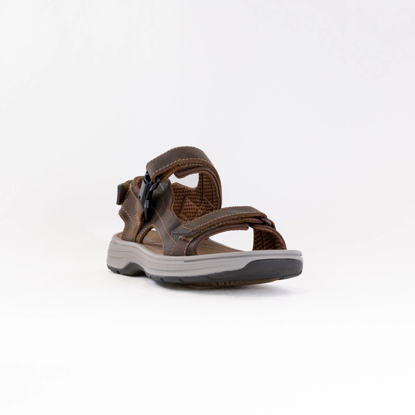 Clarks Saltway Edge (Men's) - Light Tan Leather Sleek Vacation Sandals