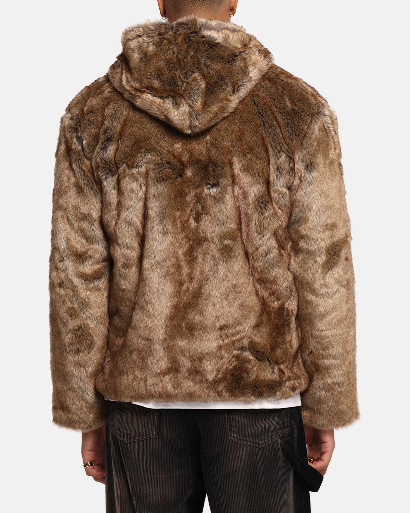 XXIII Into The Wild Fur Jacket Brown Mid Length Heat Retention Layer