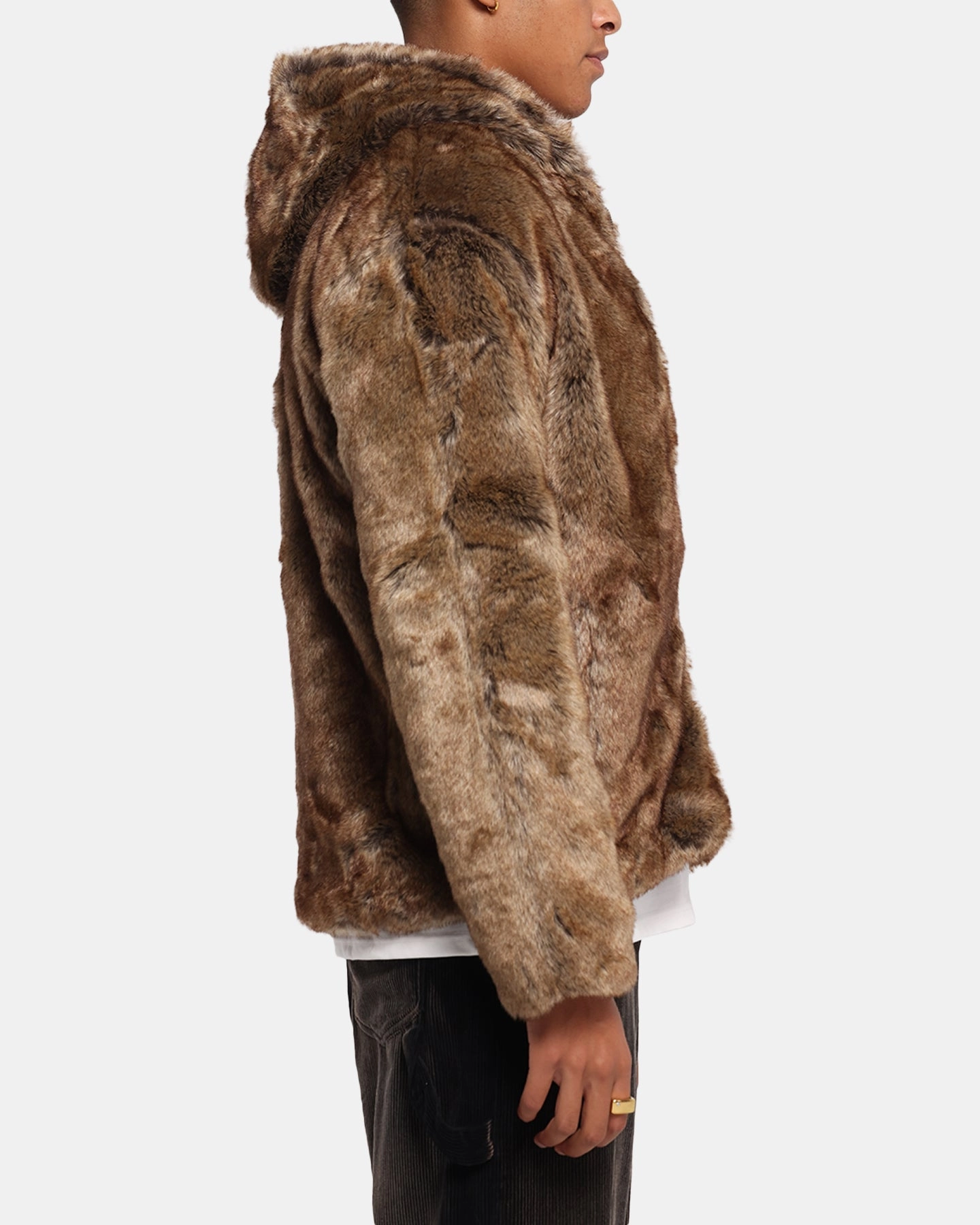 XXIII Into The Wild Fur Jacket Brown Sporty Touch Autumn Layers