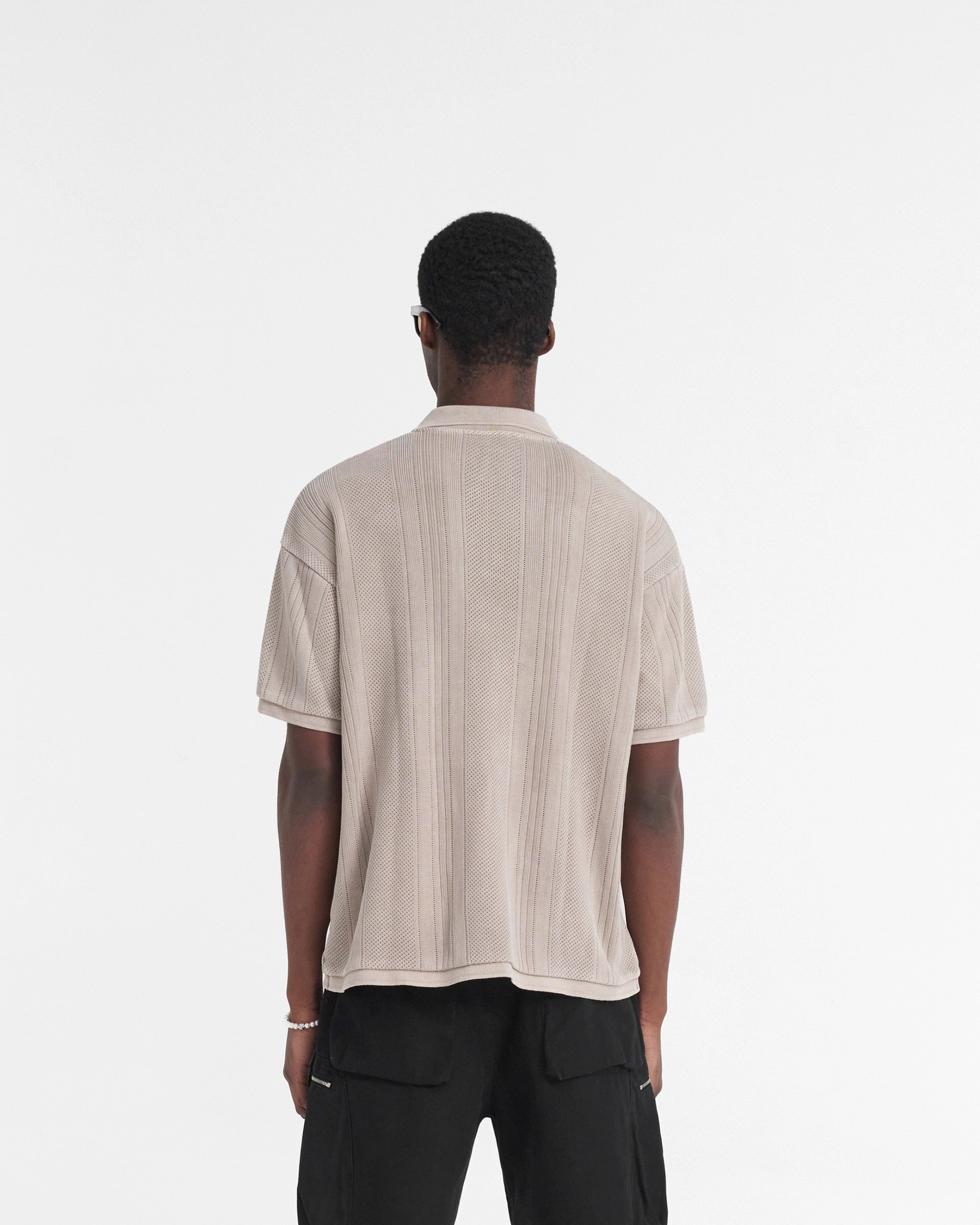 Quick Change Open Stitch Polo - Cashmere