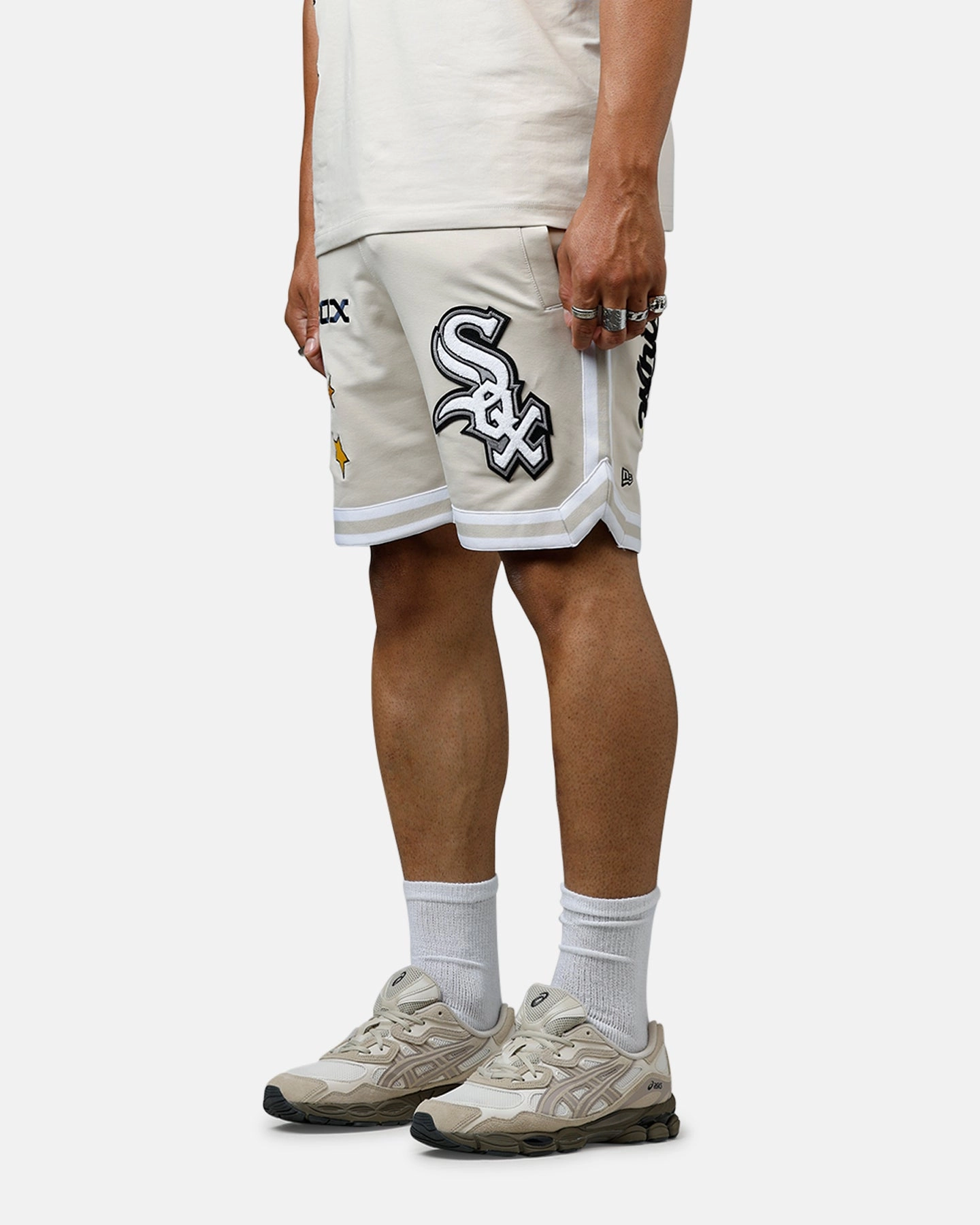 New Era Chicago White Sox 'Logo Select' Summer Shorts Stone Chic Design Fit Flex