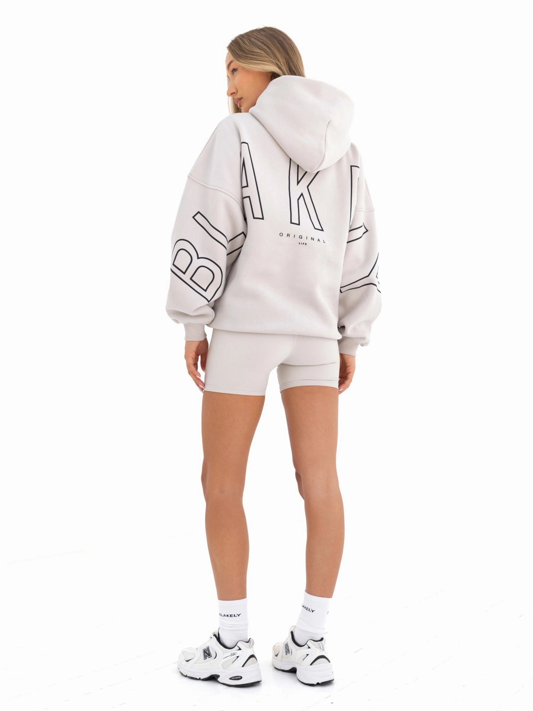Outline Isabel Oversized Hoodie - Ivory Ultra Soft Handfeel Flex Fit Fabric