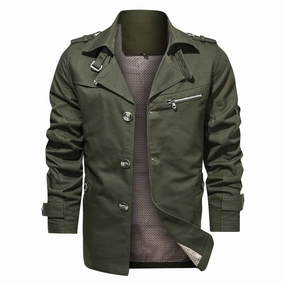 Essential Casual Look West Louis? Lapel Fashion Single Breasted Trench Coat