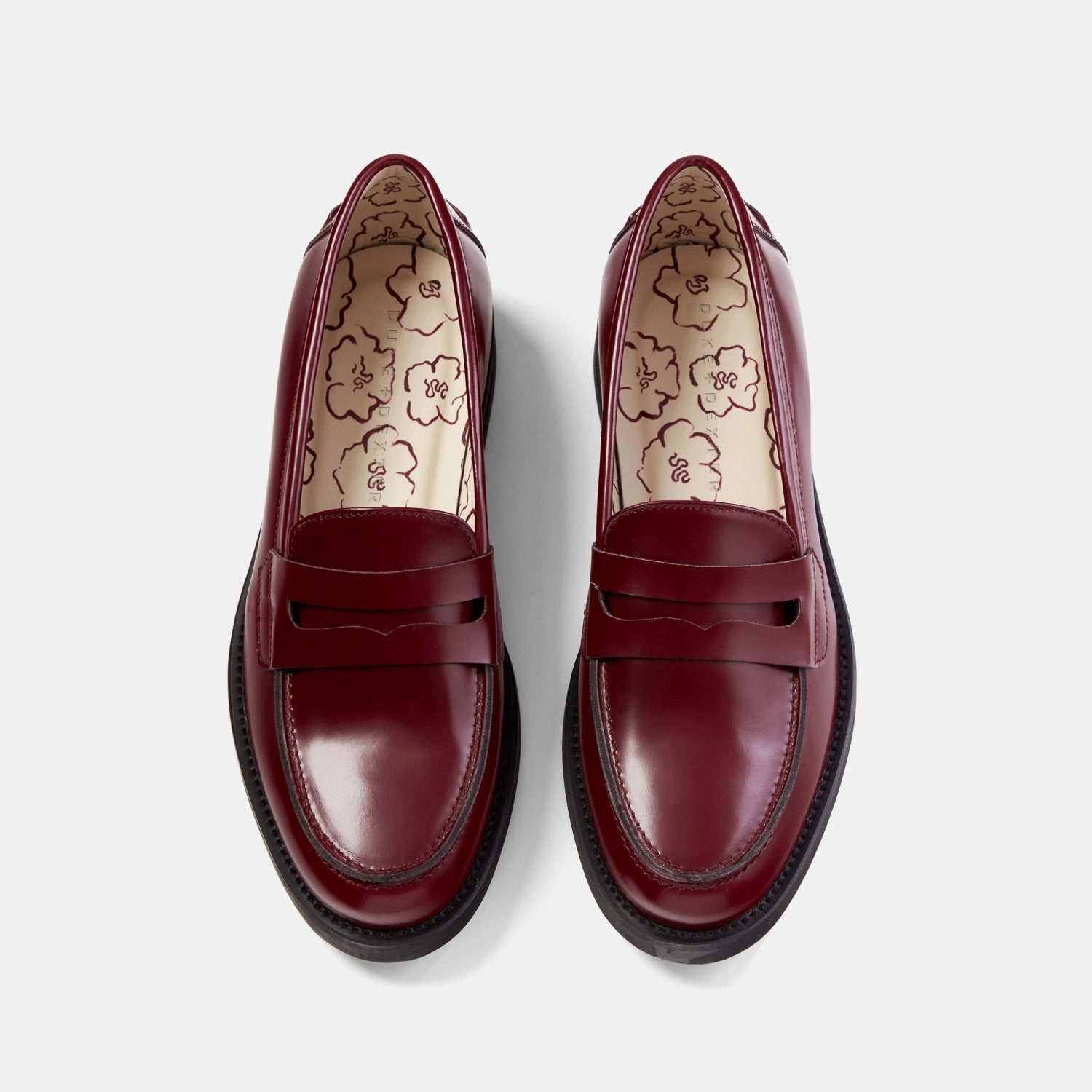 Firm Walk Sole Safe Wilde Burgundy Penny Loafer - Women's