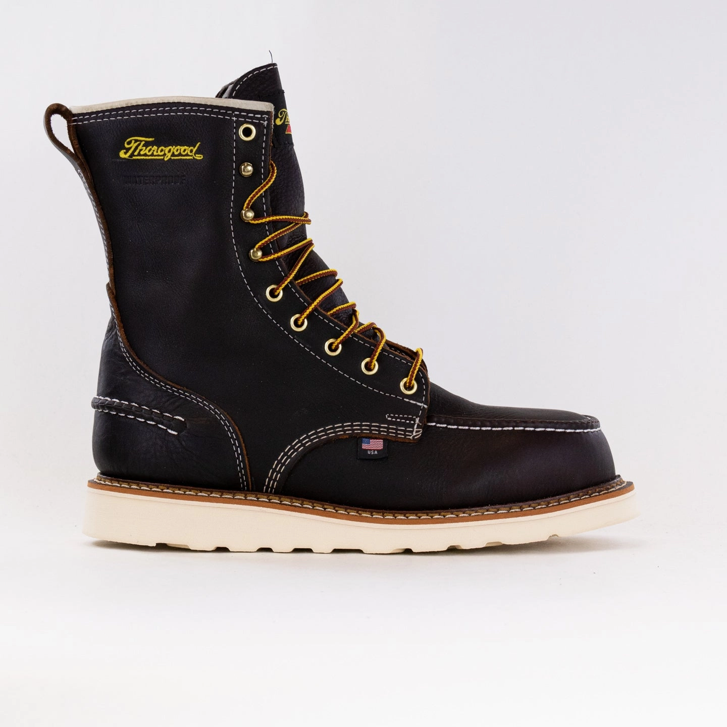 Thorogood 1957 Series Waterproof 8'' Safety Toe Wedge (Men's) - Briar Pitstop Seamless Comfort Active Nomad Rugged Style