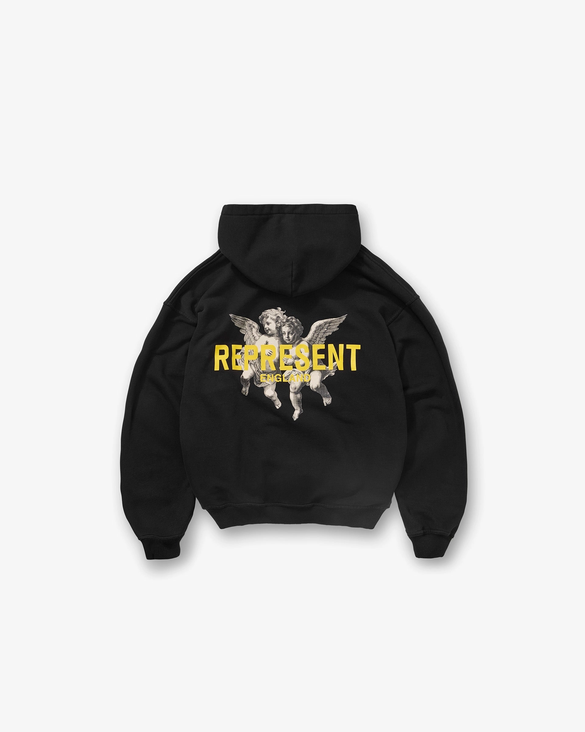 Legacy Cherubs Hoodie - Jet Black Bonded Seam Construction