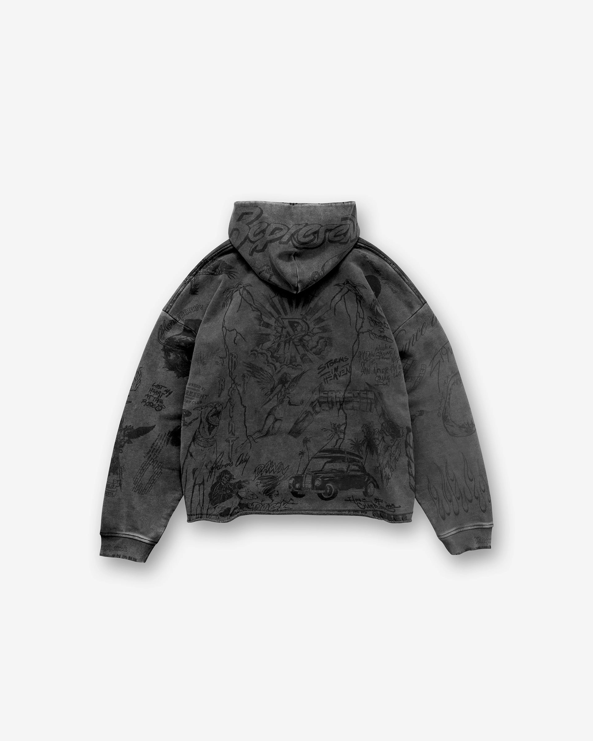 simple design Legacy Hoodie - Vintage Grey