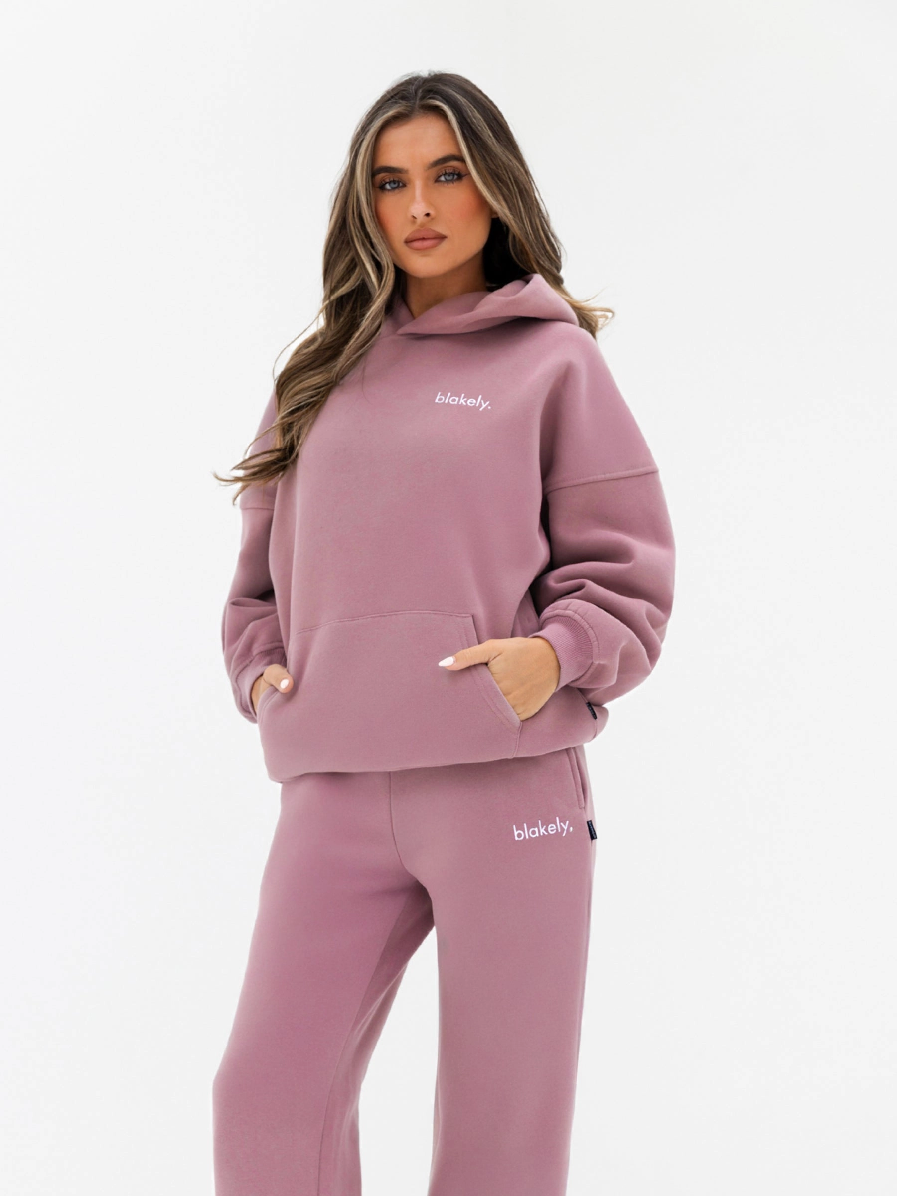 Lexi Wide Leg Sweatpants - Dusty Pink Outdoor Friendly