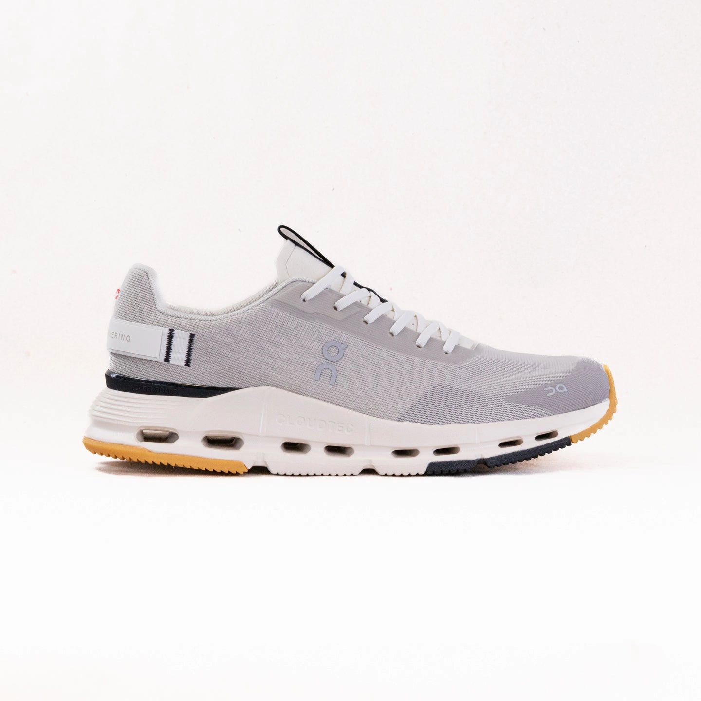 On Cloudnova Form 2 (Men's) - Truffle/Dew running in a jungle area shoes Enhanced Traction Outsole