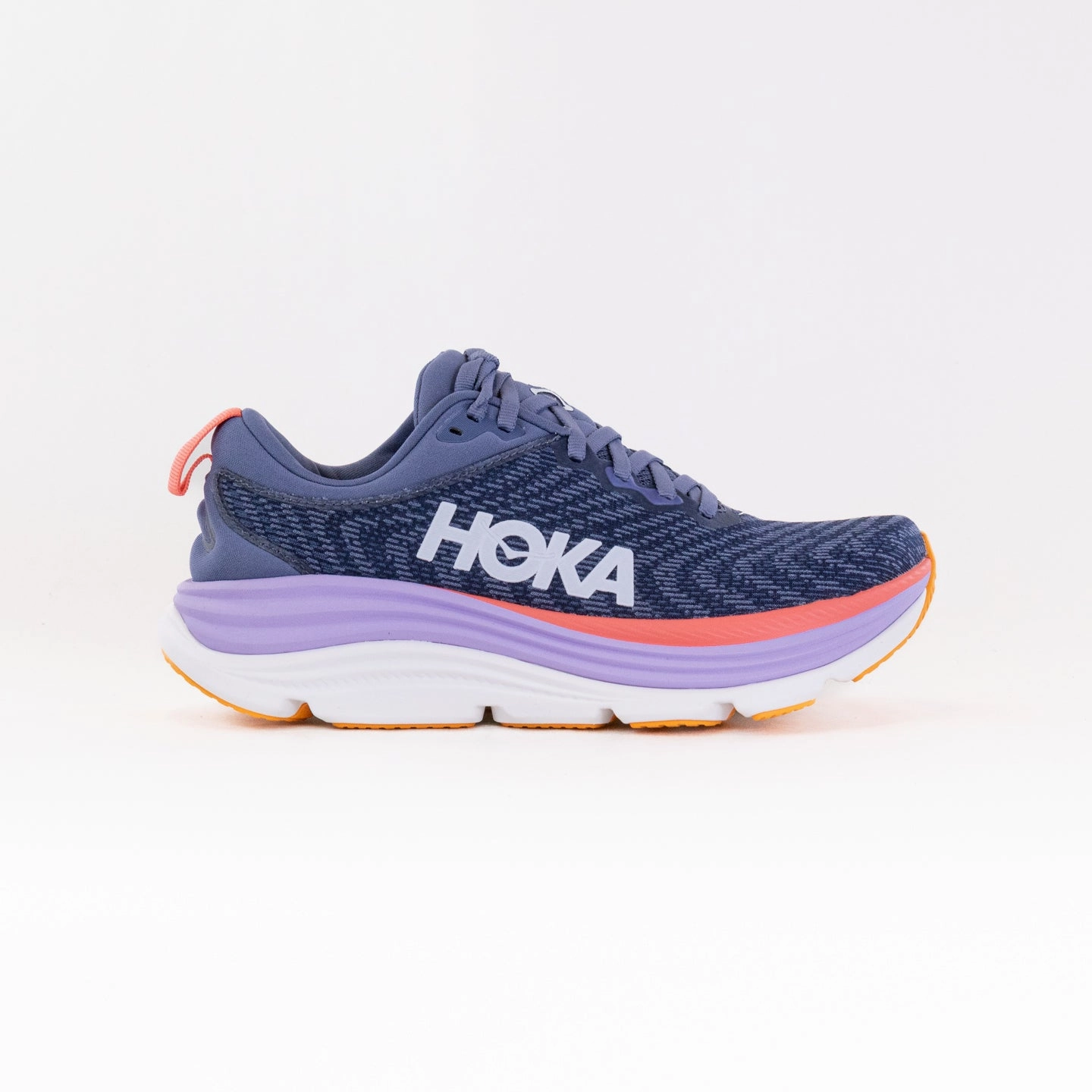 perforated upper running shoes arch - support sole shoes Hoka Gaviota 5 (Women's) - Anchor/Grapefruit