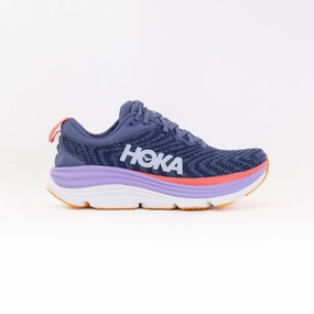 Hoka Gaviota 5 (Women's) - Anchor/Grapefruit flexible shoe aspects Gel Infused Midsole