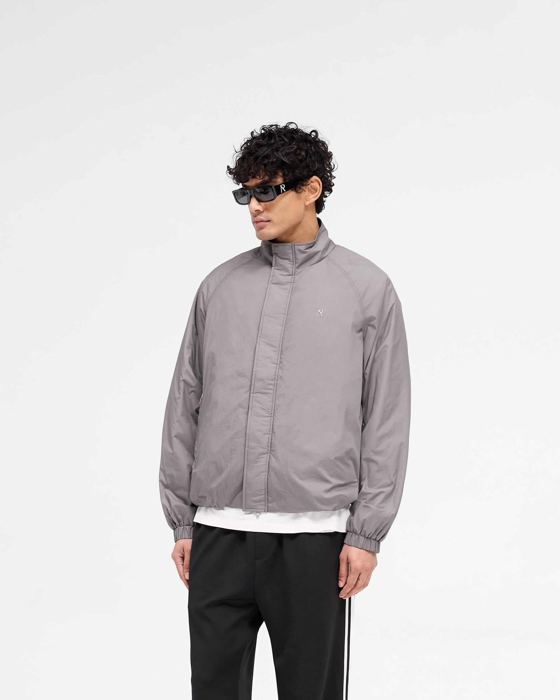 Funnel Neck Jacket - Stone Frictionless Lining