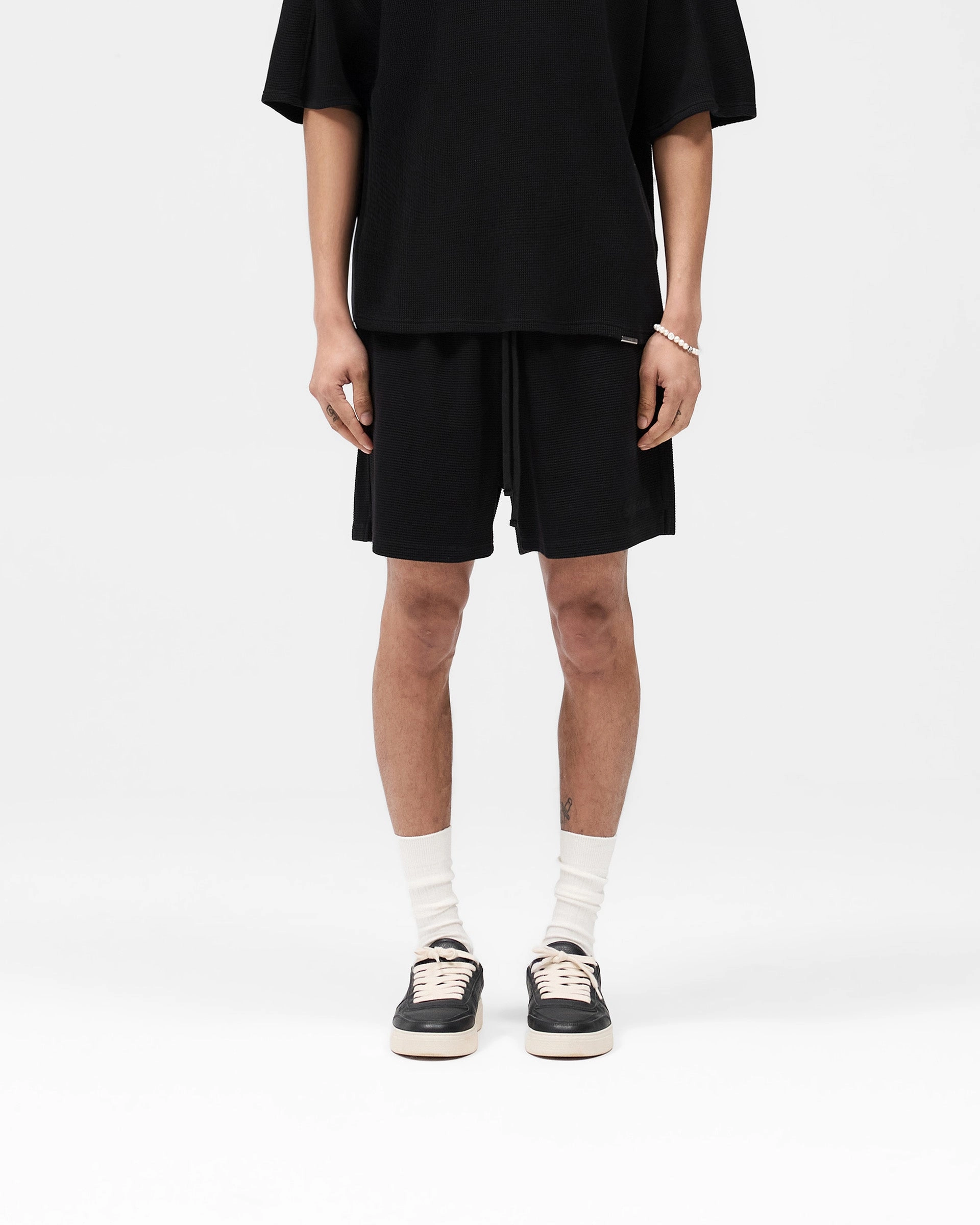 Waffle Shorts - Black ReflectiveAccents